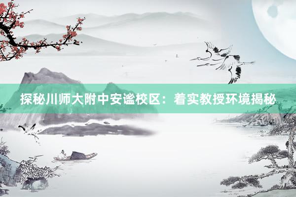 探秘川师大附中安谧校区：着实教授环境揭秘
